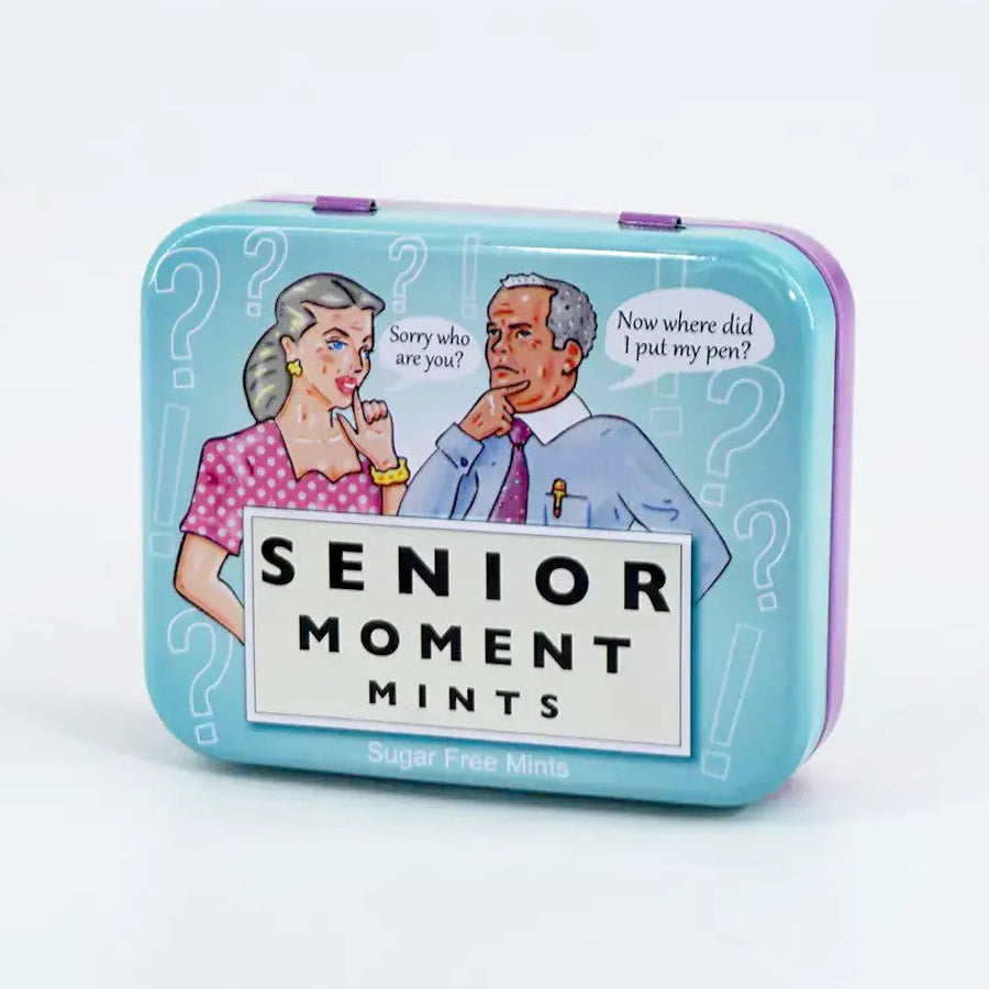 Senior Moment Mints in a Tin