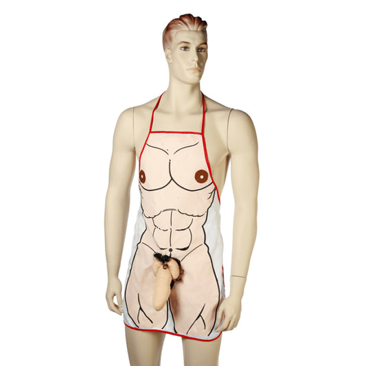 Men's Sexy Apron with Plush Penis