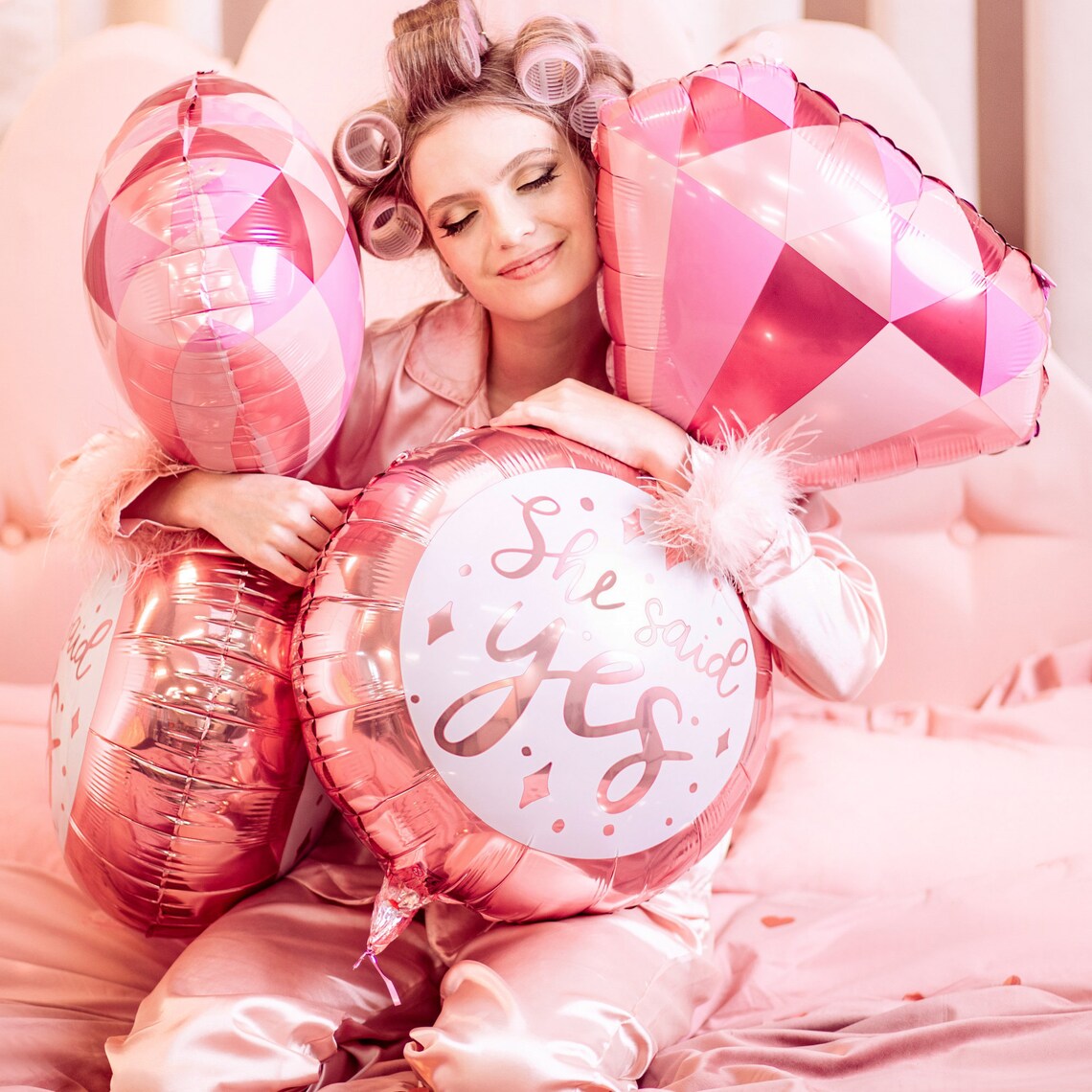 'She Said Yes' Ring Shaped Foil Balloon