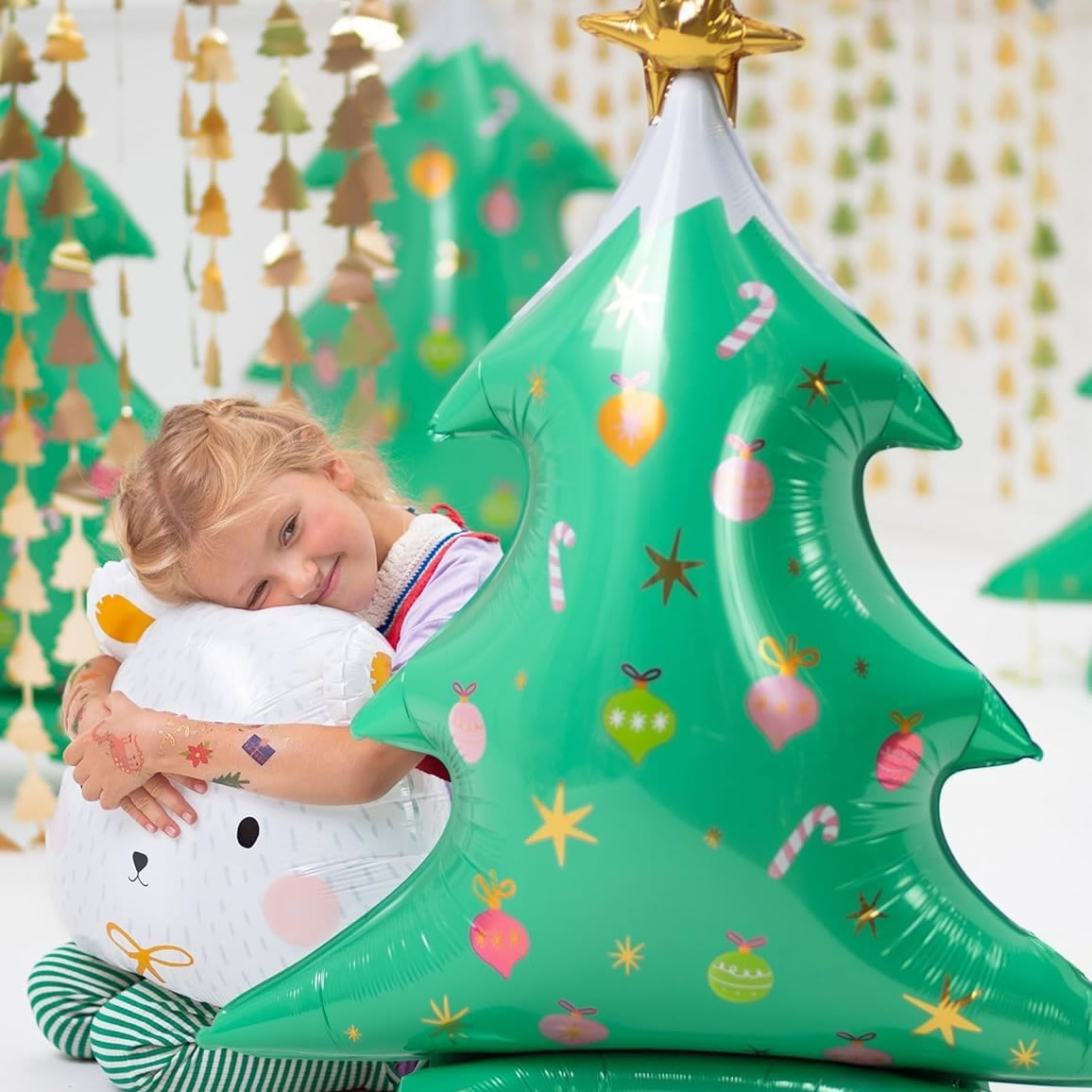 Standing Christmas Tree Foil Balloon