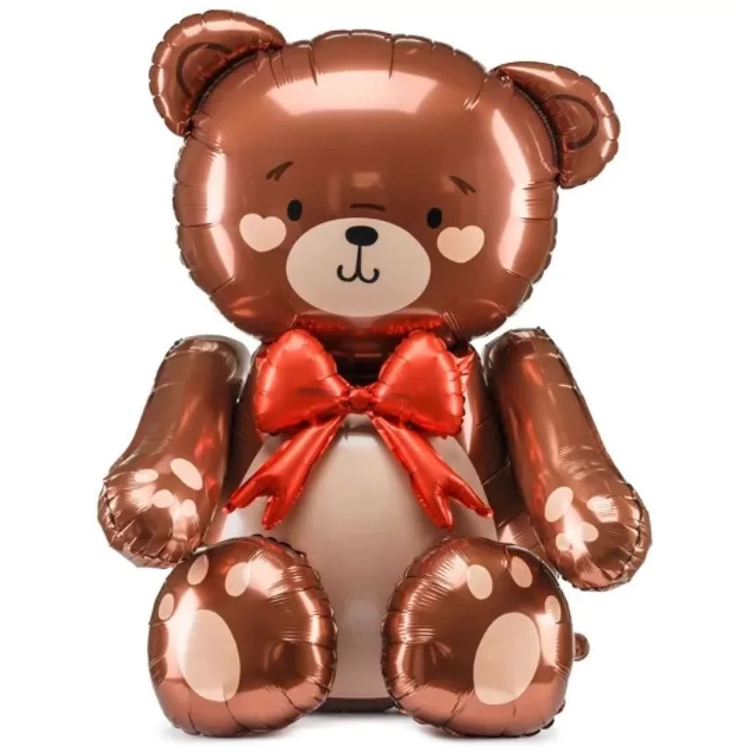 Standing Giant Brown Teddy Bear Foil Balloon