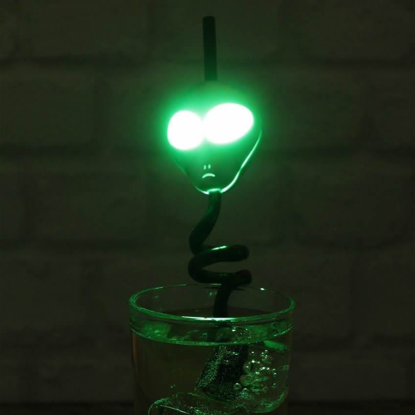 Talking Alien Message Straw