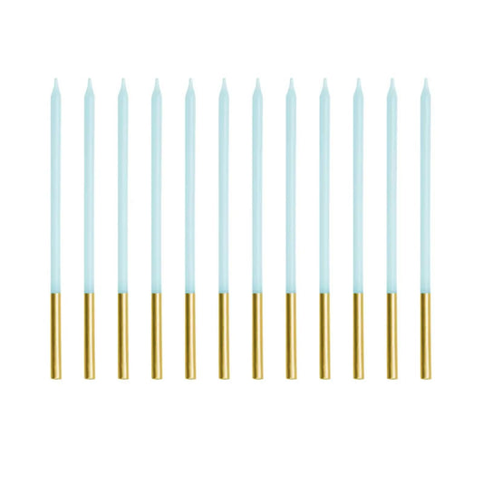 Tall Light Blue Candles