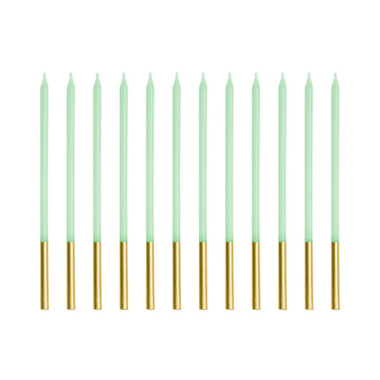 Tall Pastel Green Candle