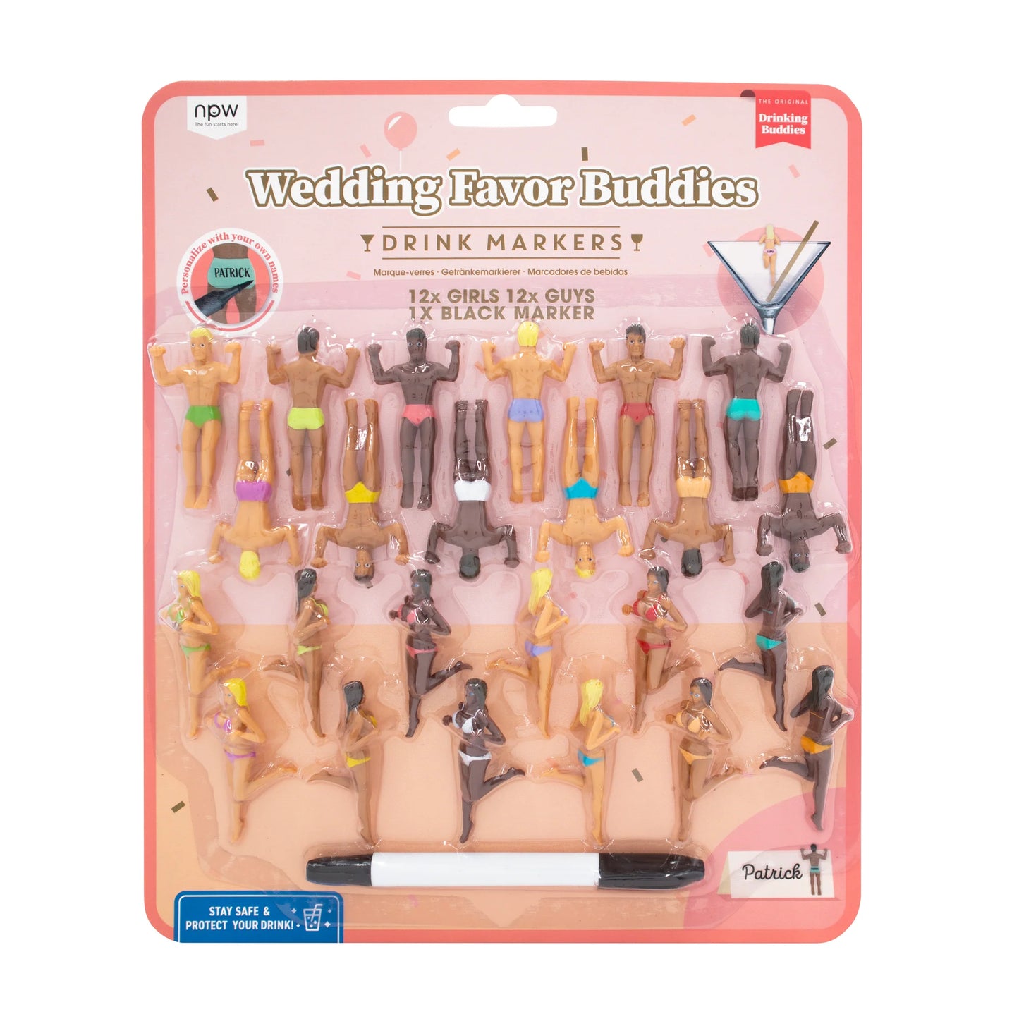 Wedding Favour Buddies Drink Markers