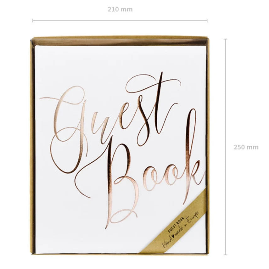 White Wedding Guest Book