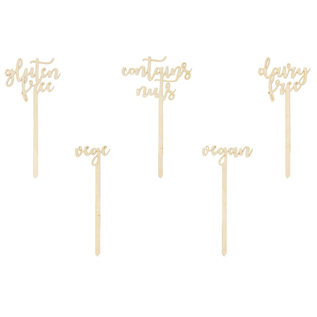 Wooden Buffet Signs