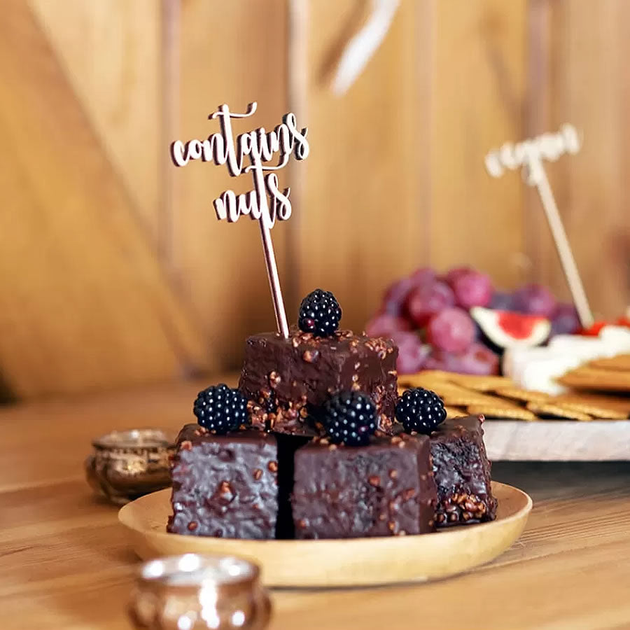 Wooden Buffet Signs