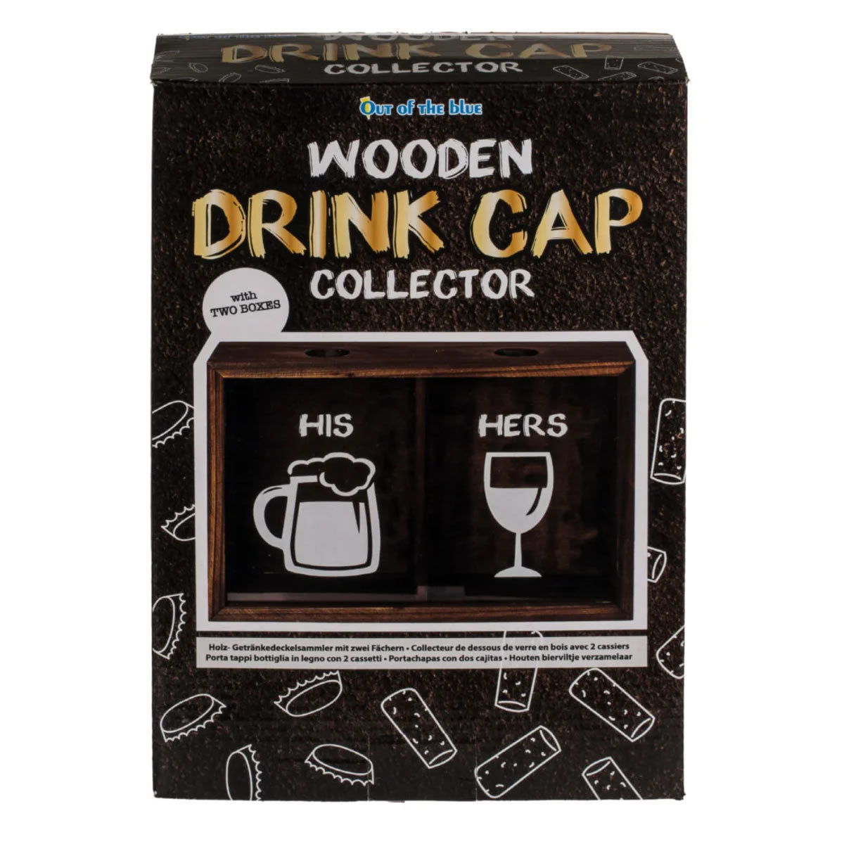 His and Hers Wooden Drink Cap Collector