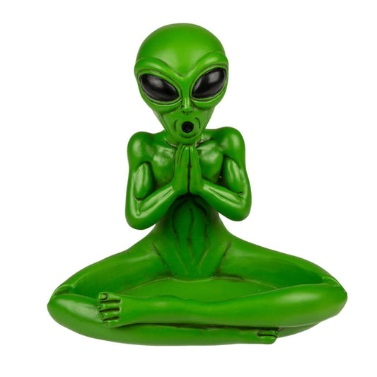 Yoga Alien Figurine Ashtray