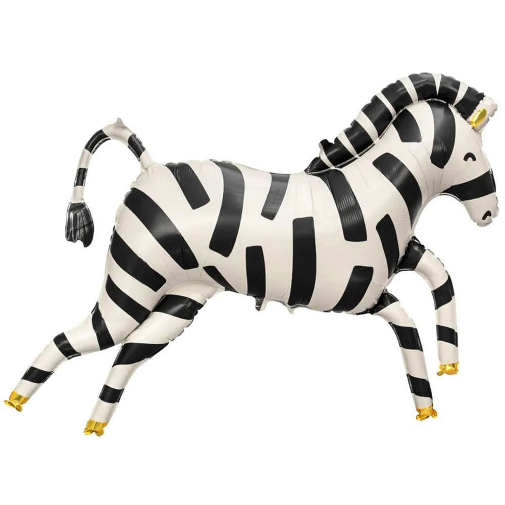 Large Zebra Foil Balloon