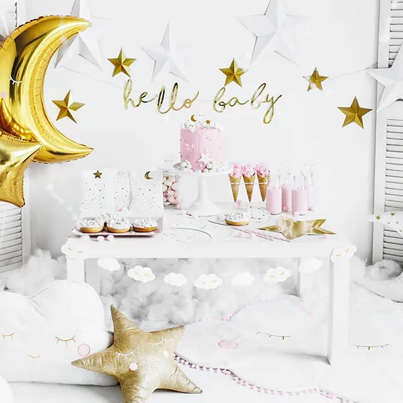 Golden Little Star Paper Plates