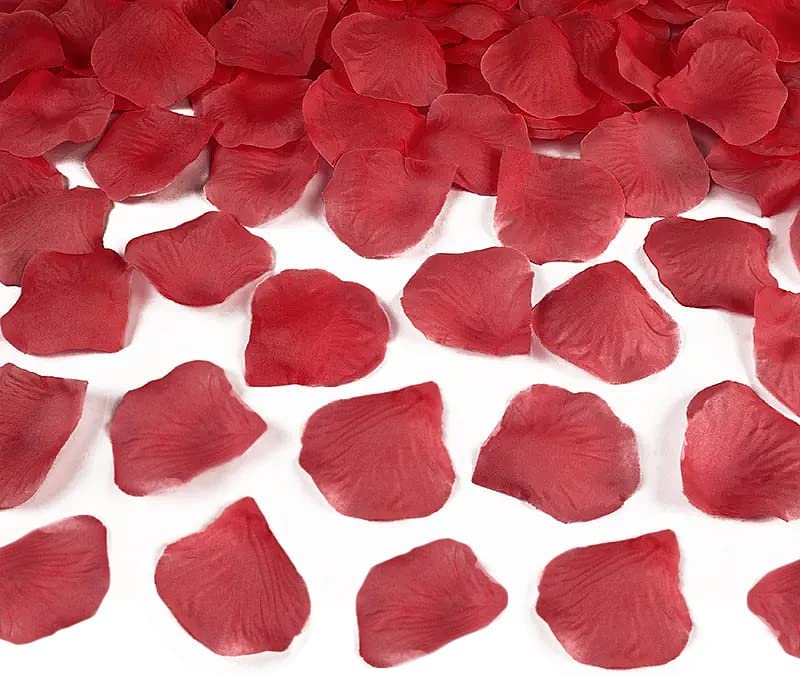 Red Silk Rose Petals