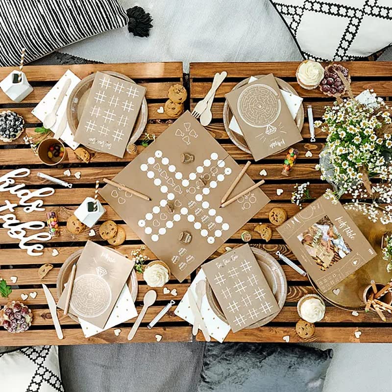 Wooden Hearts Table Confetti