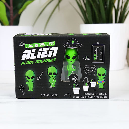 Glow In The Dark Aliens Plant Markers