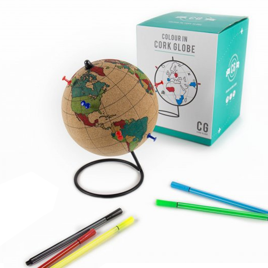 Colour In Cork Globe