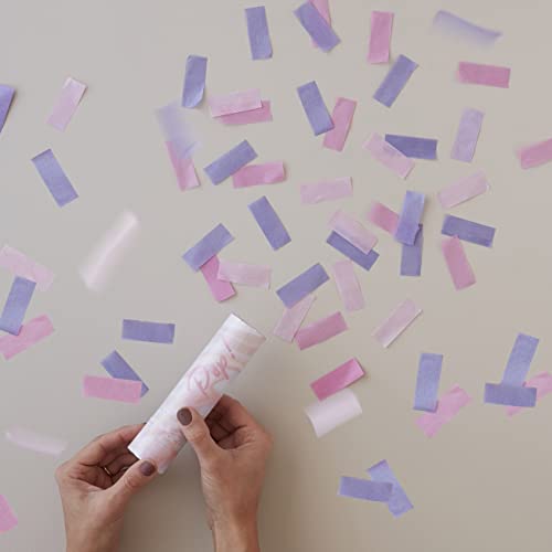 15cm Baby Pink Eco Confetti Cannon Shooter
