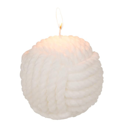 Rope Ball Candle Set of 2 (Large)