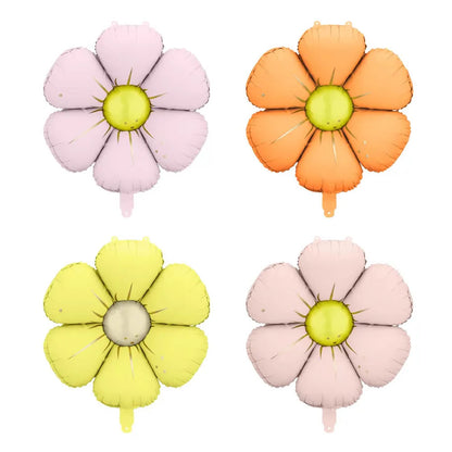 Pastel Daisy Balloons, Set of 4