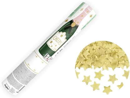 20cm Golden Star Confetti Cannon