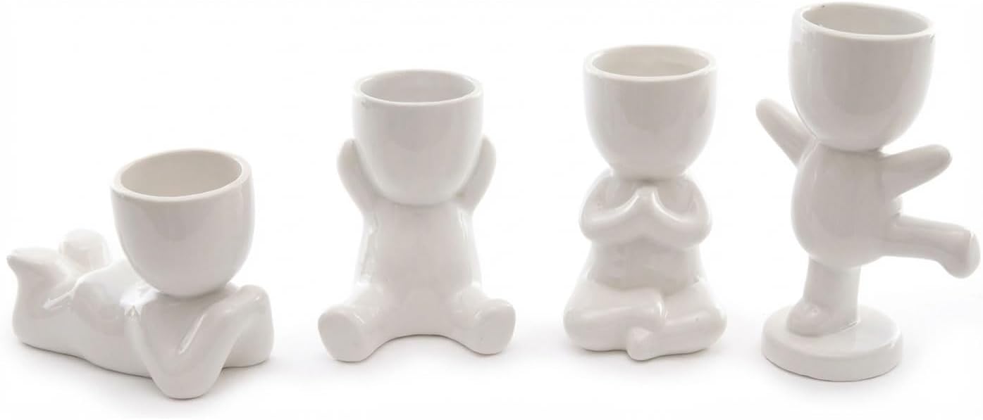 Ceramic Person Planter Set