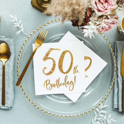 50th Birthday Party Napkins