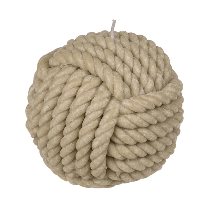 Rope Ball Candle Set of 2 (Large)