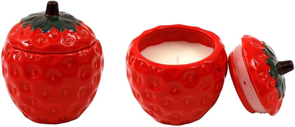 Strawberry Candlepot with lid