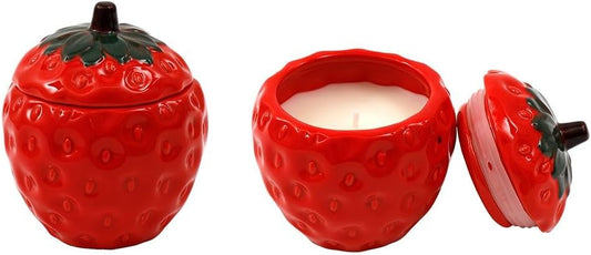 Strawberry Candlepot with lid