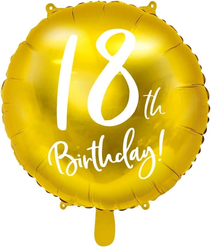 Gold Milestone Birthday Foil Balloons