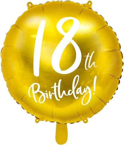 Gold Milestone Birthday Foil Balloons