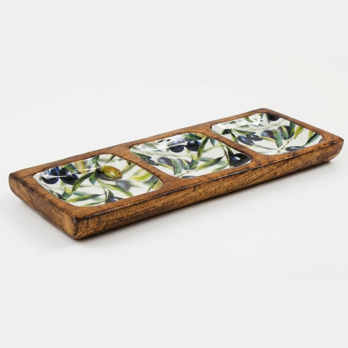 Olive Design Enamel Tray