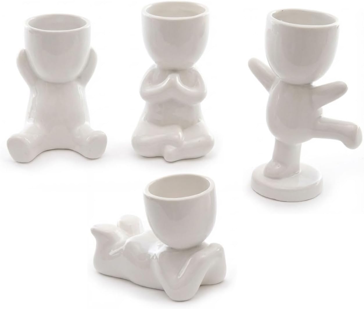 Ceramic Person Planter Set