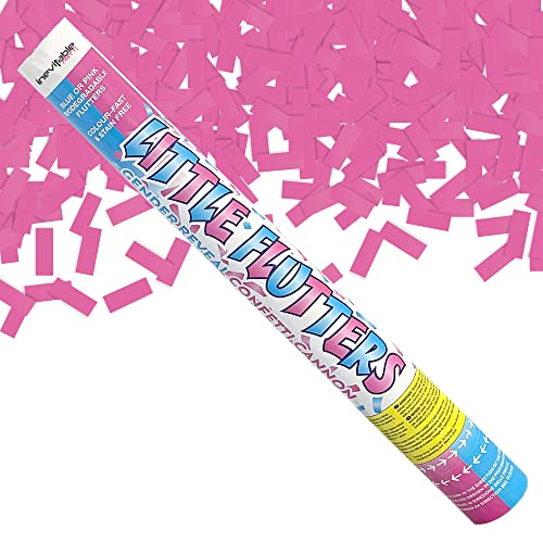 50cm Gender Reveal Confetti Cannon - Baby Pink