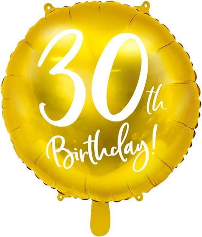 Gold Milestone Birthday Foil Balloons