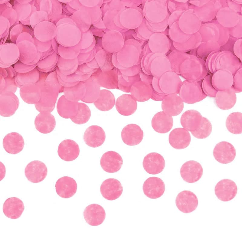 60cm Gender Reveal Confetti Cannon - Baby Pink