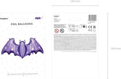 Purple Bat Foil Balloon
