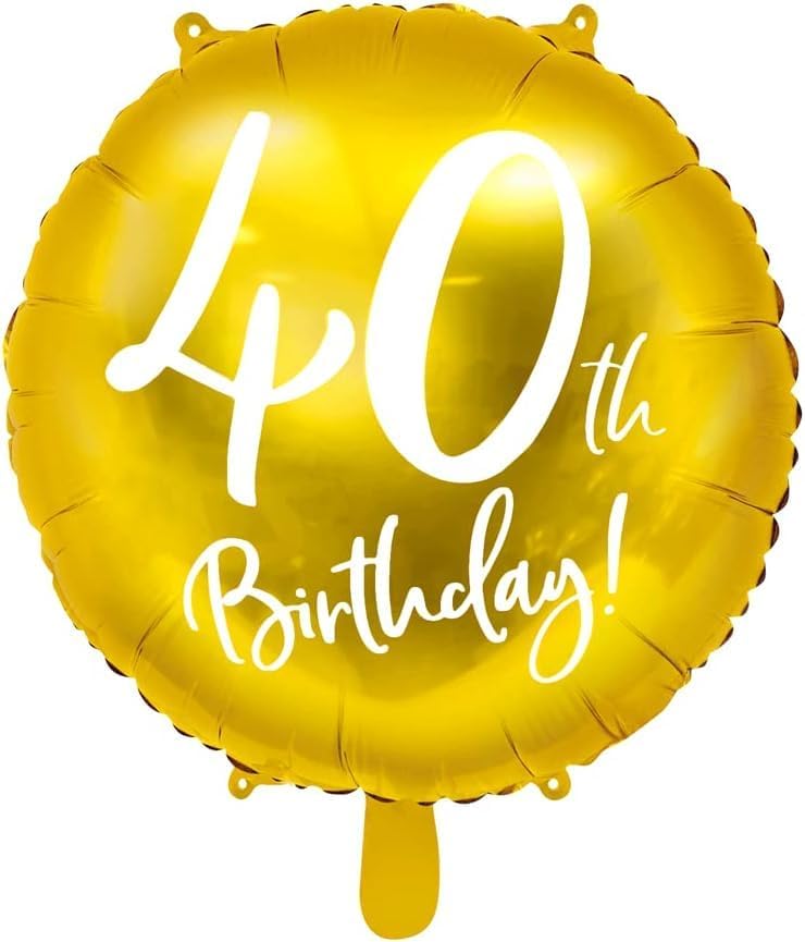 Gold Milestone Birthday Foil Balloons