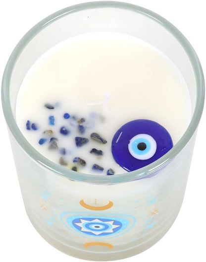 Under Watchful Eyes White Rose Scented Candle