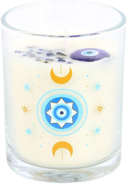 Under Watchful Eyes White Rose Scented Candle