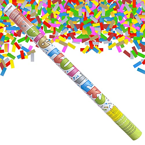 80cm Confetti Cannon - Mixed Colour