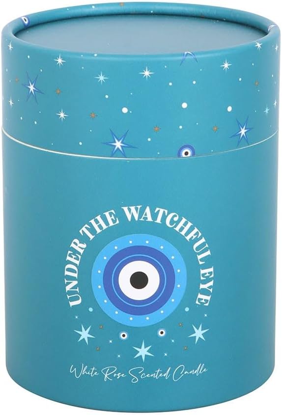 Under Watchful Eyes White Rose Scented Candle