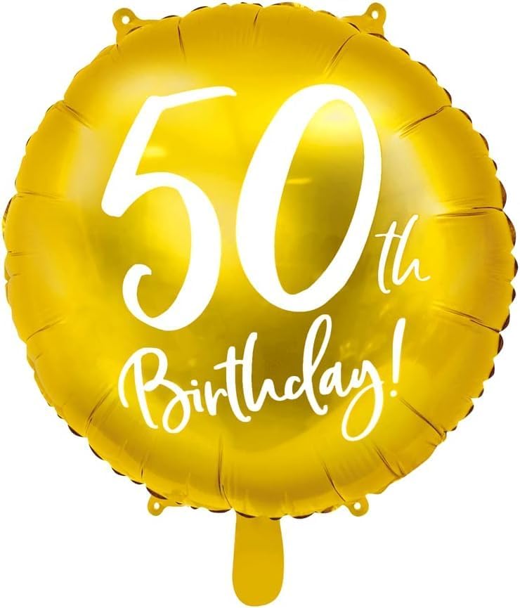 Gold Milestone Birthday Foil Balloons