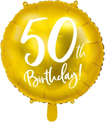 Gold Milestone Birthday Foil Balloons