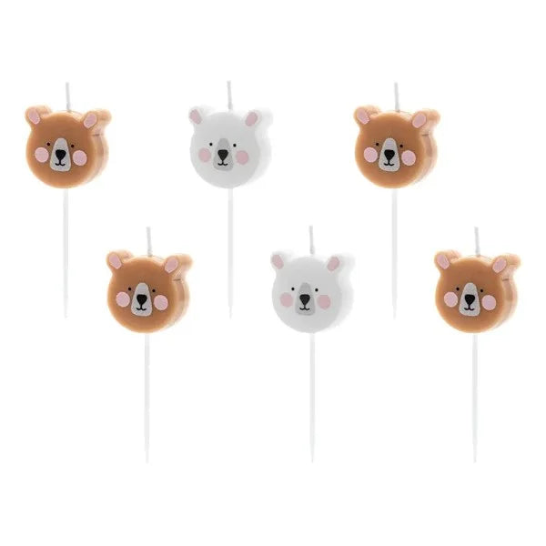 Teddy Bear Birthday Cake Candles