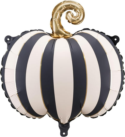 Striped Pumpkin Foil Balloon