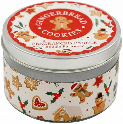 Gingerbread Tin Candle