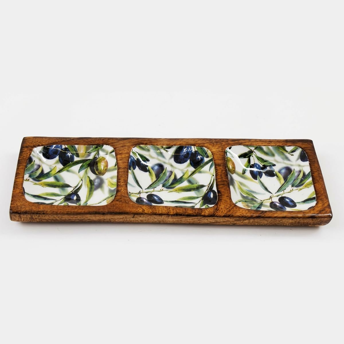 Olive Design Enamel Tray