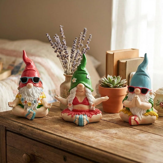 Yoga Pose Gnome Figurines