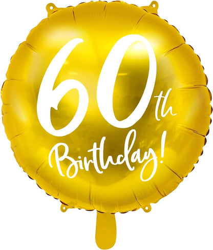 Gold Milestone Birthday Foil Balloons